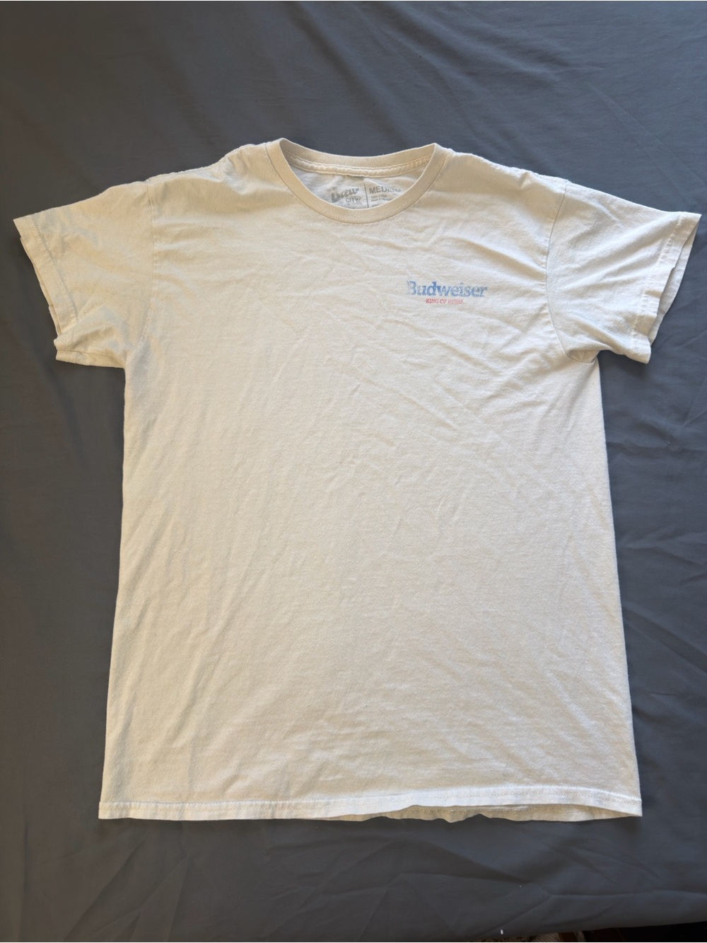 Budweiser Cream Short Sleeve Logo Tee